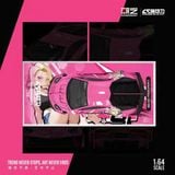  Mô hình xe ô tô Lamborghini Aventador GT EVO pink custom Dragon Ball Android 18 limited 999pcs tỉ lệ 1:64 Modern Art & CC MD643829 