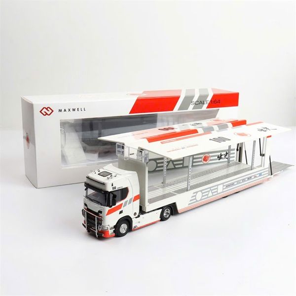  Mô hình xe Scania S730 V8 đầu kéo thùng mở cánh chim tỉ lệ 1:64 Kengfai & Maxwell OT64667 