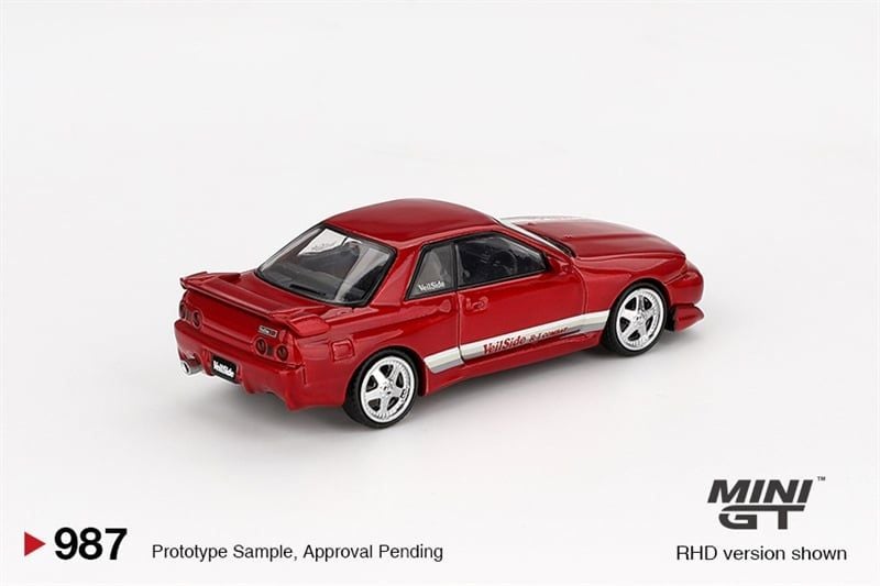  [Hàng Loose] Mô hình xe Nissan Skyline GT-R (R32) VeilSide Combat C-I Gem Red tỉ lệ 1:64 MiniGT MGT00987 