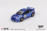  Mô hình xe Subaru Impreza WRC99 #23 2000 Acropolis Rally bản card tỉ lệ 1:64 MiniGT MGT01078-BL HAVE CHASE 
