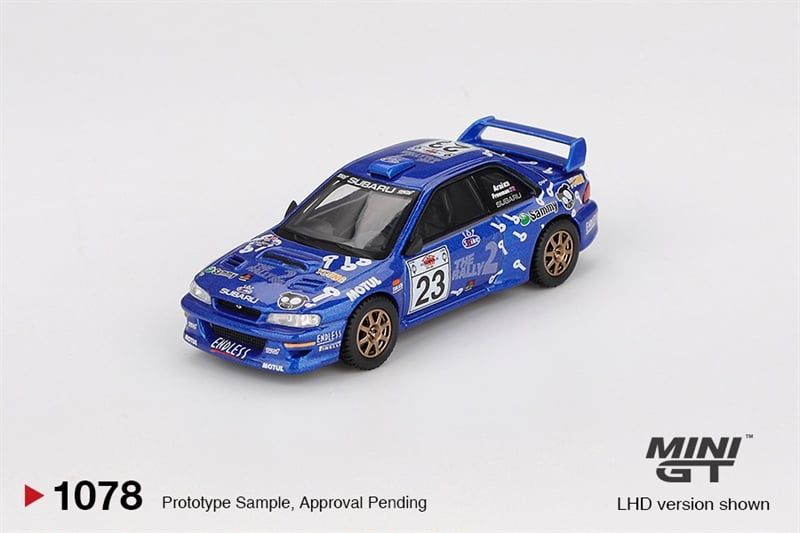  Mô hình xe Subaru Impreza WRC99 #23 2000 Acropolis Rally bản card tỉ lệ 1:64 MiniGT MGT01078-BL HAVE CHASE 