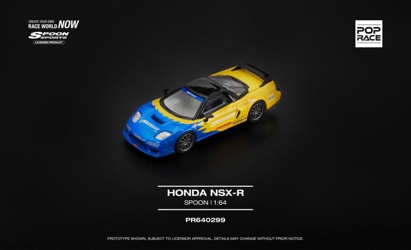  Mô hình xe Honda NSX-R Spoon tỉ lệ 1:64 Pop Race PR640299 