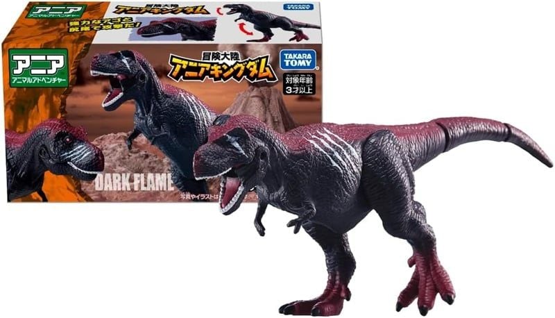  Mô hình động vật khủng long bạo chúa Ania Kingdom T-Rex Dark Flame Takara Tomy 900573 