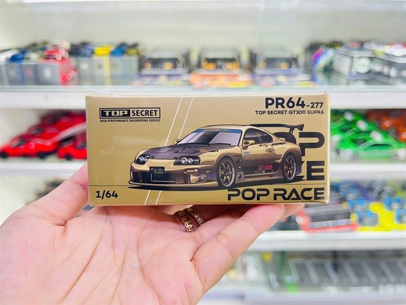  [Hàng Loose] Mô hình xe ô tô Toyota Supra GT300 Top Secret Pop Race 1:64 R640277 