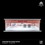  Hộp trưng bày mô phỏng diroram Pink pig repair workshop Lighting Assembly Scene tỉ lệ 1:64 M-cool MoreArt MO914108 