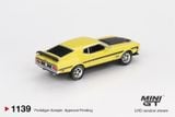  Mô hình xe Ford Mustang Mach1 Grabber Yellow tỉ lệ 1:64 MiniGT MGT01139 