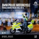  Mô hình xe mô tô và nhân vật police BMW resin tỉ lệ 1:64 MoreArt MO222215 