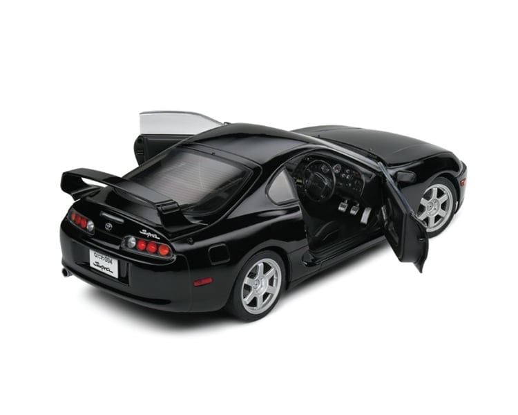  Mô hình xe ô tô Toyota Supra MK4 (A80) Astral black 1993 tỉ lệ 1:18 Solido model S1807606 