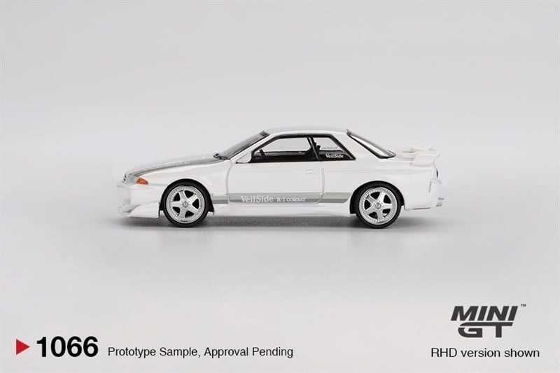  [Hàng Loose] Mô hình xe Nissan Skyline GT-R (R32) VeilSide Combat C-I White tỉ lệ 1:64 MiniGT MGT01066 