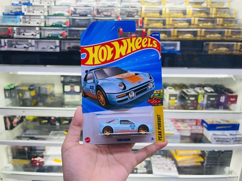  Mô hình xe Ford RS200 Hotwheels kim loại có bản quền chính hãng tỉ lệ 1:64 C4982-FO 