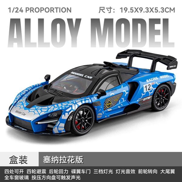  Mô Hình Xe McLaren Senna GTR Full Open Tỉ lệ 1:24 Chezi Model CZ24512 