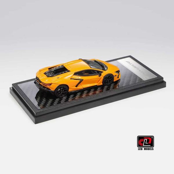  Mô hình xe Lamborghini Revuelto orange yellow tỉ lệ 1:64 LCD model LCD64042-OY 
