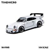 Mô hình xe Porsche RWB 964 white tỉ lệ 1:64 Time micro TM648502 