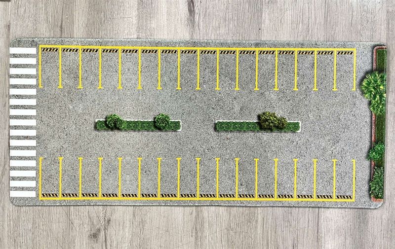  Diorama mô phỏng mặt đường - bãi đỗ xe - pit race in PP cán mờ chống nước bụi bẩn kích cỡ 90x40cm tỉ lệ 1:64 Autono1 DR602 