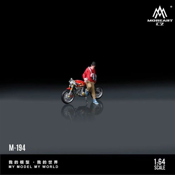  Mô hình nhân vật figure kèm xe Ducati McDonald's Motorcycle Casual Knight Doll Resin Model MO222194 