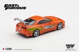  Mô hình xe Toyota Supra BOMEX “The Fast and the Furious” Brian O’Conner tỉ lệ 1:64 MiniGT bản card MGT01250-BL 