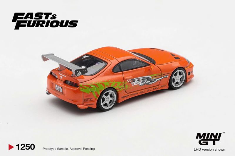  Mô hình xe Toyota Supra BOMEX “The Fast and the Furious” Brian O’Conner tỉ lệ 1:64 MiniGT bản card MGT01250-BL 