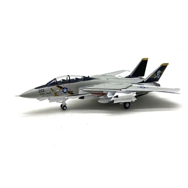  Mô hình máy bay quân sự chiến đấu F-14 Tomcat Amercom white tỉ lệ 1:100 NS model MBQS070 