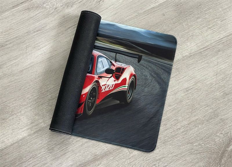  Phụ kiện Thảm lót chống trượt chủ đề siêu xe Ferrari 488 GT3 EVO kích thước 30x60cm Autono1 PT129A 