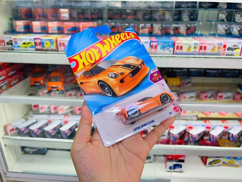  Mô hình xe Lotus Sport Elise orange Hot Wheels kim loại có bản quyền chính hãng tỉ lệ 1:64 C4982-LO 