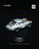  Mô hình xe Singer 911 Sccs Homage Yellow/Silver tỉ lệ 1:64 PopRace PR640201 