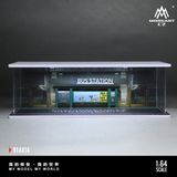  Hộp trưng bày mô phỏng trạm xe buýt Bus station tỉ lệ 1:64 MoreArt MO914414 