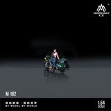  Mô hình nhân vật figure và xe mô tô Harley Cruising Motorcycle Cowgirl Resin Model tỉ lệ 1:64 MoreArt MO222182 