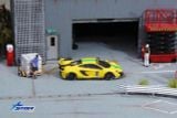  Mô hình xe Mclaren 650S LB works Liberty walk yellow #5 hộp mica tỉ lệ 1:64 Star model OT644501 