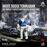  Mô hình nhân vật và xe Dodge Tomahawk World's Fastest Motorcycle blue tỉ lệ 1:64 MoreArt MO222200 