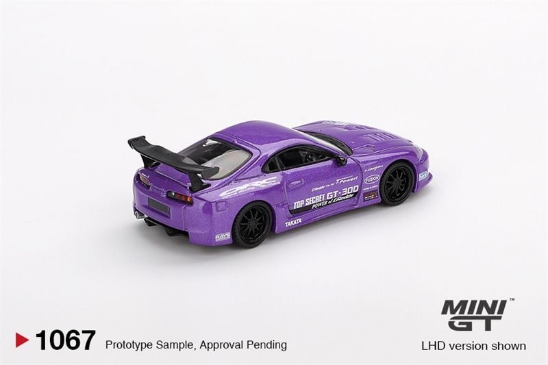  [Hàng Loose] Mô hình xe Toyota Supra (A80) Top Secret GT-300 Top Secret Purple tỉ lệ 1:64 MiniGT MGT01067 
