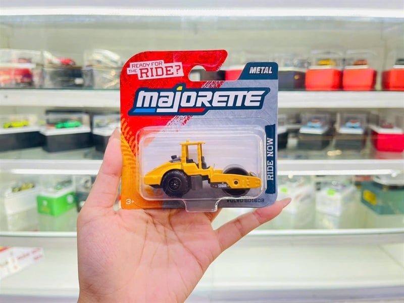  Mô hình xe Street car công trường xe lu Volvo SR400B tỉ lệ 1:64 Majorette 8501000000 
