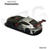  Mô hình xe Mercedes-Benz AMG GT3 EVO 2 Black Presentation Black tỉ lệ 1:64 Kilo Works 114601005 