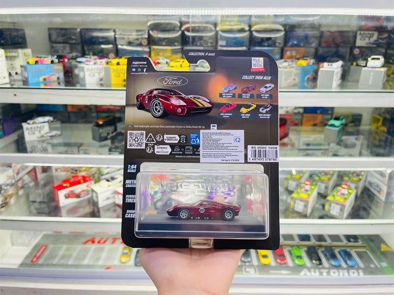  Mô hình xe 1965 Ford GT40 MK1 Racing no.25 Red premium tỉ lệ 1:64 Majorette 8505001008 