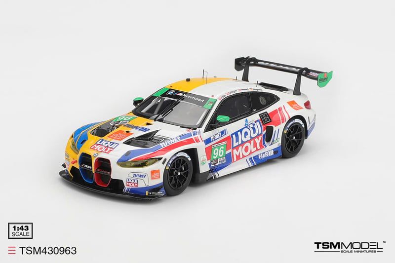  Mô hình xe BMW M4 GT3 EVO #96 Turner Motorsport 2026 IMSA Daytona 24 Hrs tỉ lệ 1:43 TSM Model TSM430963 