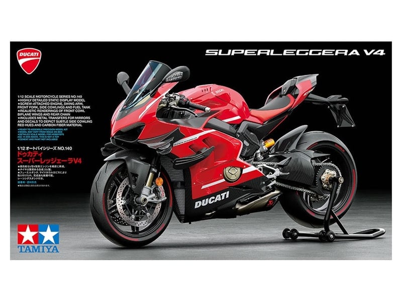  Mô hình kit Mô tô Ducati Superleggera V4 1:12 Tamiya 14140 