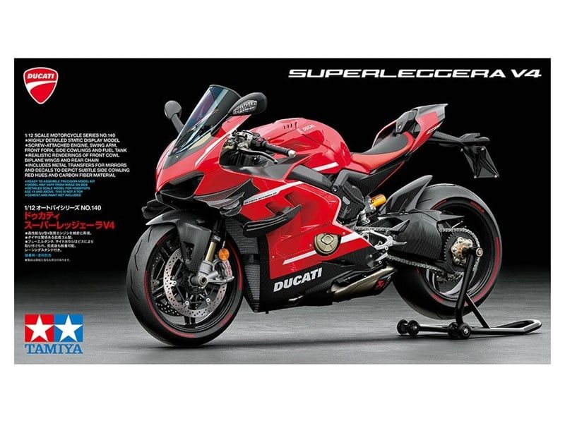 Mô hình kit Mô tô Ducati Superleggera V4 1:12 Tamiya 14140 