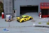  Mô hình xe Mclaren 650S LB works Liberty walk yellow #5 hộp mica tỉ lệ 1:64 Star model OT644501 