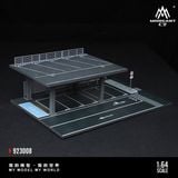  Hộp trưng bày mô phỏng bãi đỗ xe 2 tầng lắp ghép Steel Frame Structure Platform Parking tỉ lệ 1:64 MoreArt MO923008 