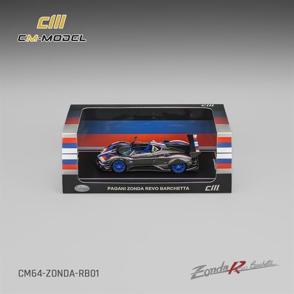  Mô hình xe Pagani Zonda Revo Barchetta adopts new tooling tỉ lệ 1:64 CM model CM64-ZONDA-RB01 