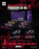  Set 6 mô hình xe Toyota GR 86 EVANGELION RACING PANDEM Blind box tỉ lệ 1:64 Pop race PR-GR86 