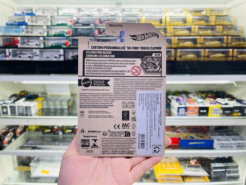  Mô hình xe Ford truck/Camion Personnalise 56 Hotwheels kim loại có bản quyền chính hãng tỉ lệ 1:64 C4982-FO 
