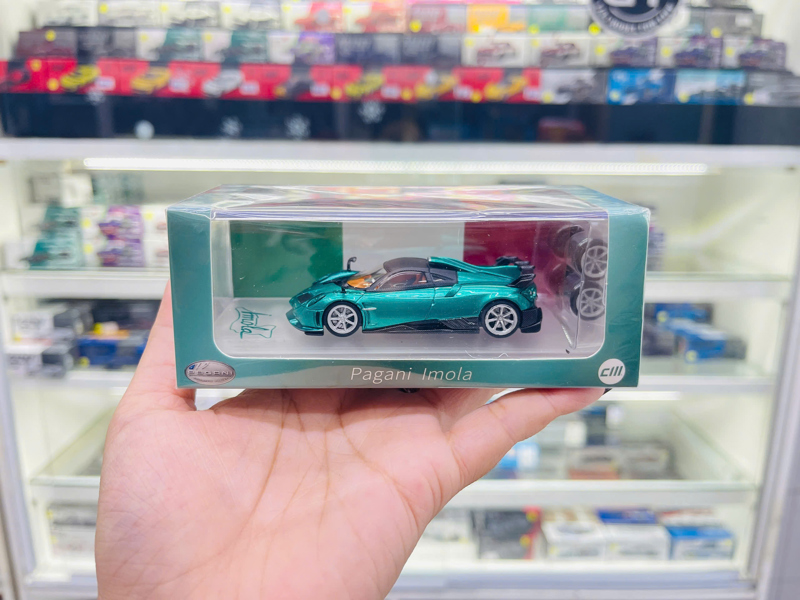 Mô hình xe Pagani Imola Metallic Emerald Green tỉ lệ 1:64 CM model CM64-IMOLA-10 