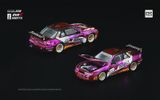  Mô hình xe PANDEM SILVIA S13 EVA RT PRODUCTION MODEL CUSTOM TYPE-08 X 1087X tỉ lệ 1:64 PopRace PR640241 