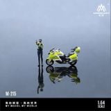  Mô hình xe mô tô và nhân vật police BMW resin tỉ lệ 1:64 MoreArt MO222215 