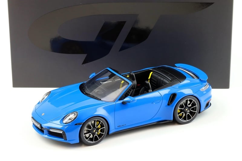  Mô hình xe Porsche 911 (992) Turbo S Convertible 2020 Shark Blue tỉ lệ 1:18 GT Spirit GT441 