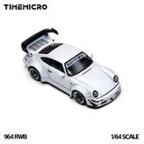  Mô hình xe Porsche RWB 964 white tỉ lệ 1:64 Time micro TM648502 