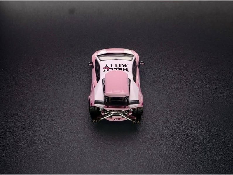  Mô hình xe Lamborghini Huracan LP610 Twin turbo custom Hello Kitty tỉ lệ 1:64 TPC model OT64665 