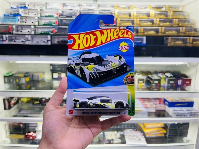 Mô hình xe Peugeot 9x8 Hypercar Hotwheels kim loại có bản quyền chính hãng tỉ lệ 1:64 C4982-PG 