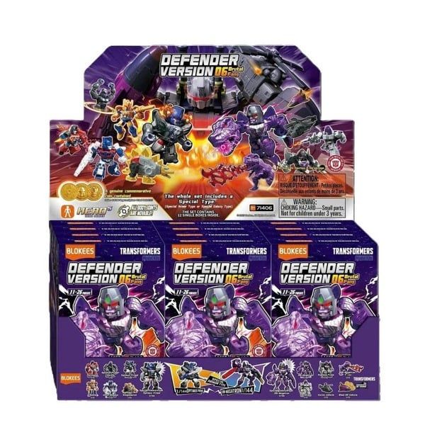  Set 12 mô hình Blokees Model Kits Transformers Defender Version 06 71406-set 