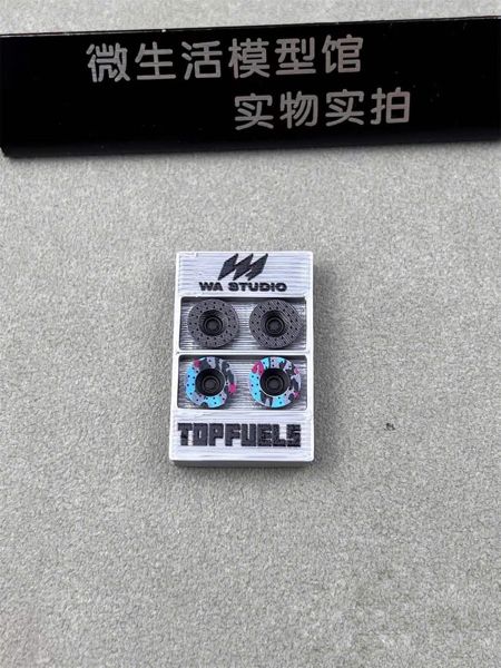  Phụ kiện ốp mâm xe nhiều màu cho mẫu xe tỉ lệ 1:64 WA x TOP FUELS PJ046 